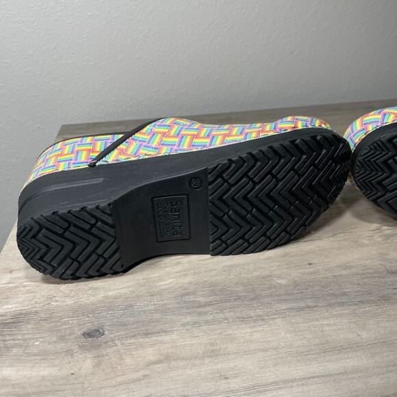 Sanita Danish Design Women's Rainbow Clogs Comfort Medical Nurse Shoes 38 - Picture 8 of 11